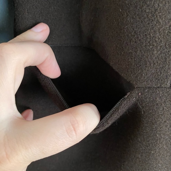 Harve Benard Coat Womens Size 8 Medium Brown Wool Cashmere Blend Full Zip - Picture 6 of 9